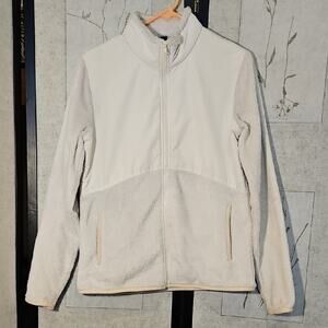 Gear For Sports White Teddy Jacket with Full Zip and High Collar